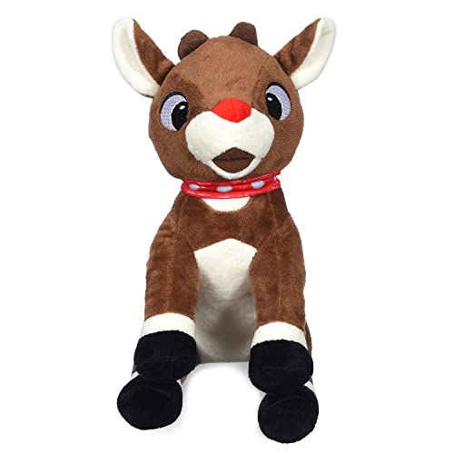 Rudolph The Red Nosed Rentier Toys for Dogs - 9 inch Plush Rudolph Squeaker Dog Toy, Chew Dog Toys - Holiday Toys for Pets, Christmas Dog Toys, Rudolph Dog Toy, Dog Toys for Christmas von Rudolph