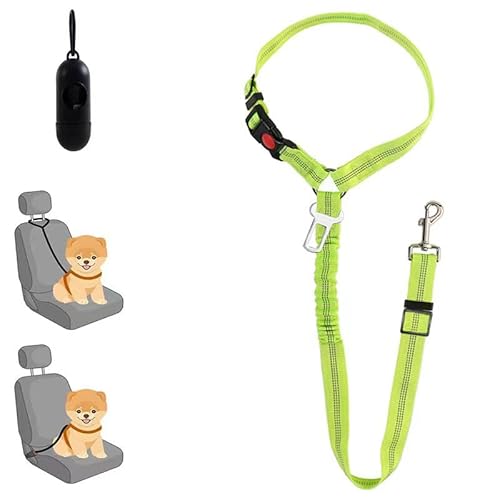 Idealer Katzen-und Hunde-Sicherheits Gurt, verstellbares Zwei-in-Eins-Design, Hunde Halsband inklusive, Essential Pet-Zubehör von Rufevee