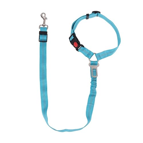 Idealer Katzen-und Hunde-Sicherheits Gurt, verstellbares Zwei-in-Eins-Design, Hunde Halsband inklusive, Essential Pet-Zubehör von Rufevee