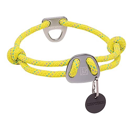 RUFFWEAR Knot-a-Collar, reflektierendes und verstellbares Hundehalsband mit Seil, 20"-26", Lichen Green von RUFFWEAR