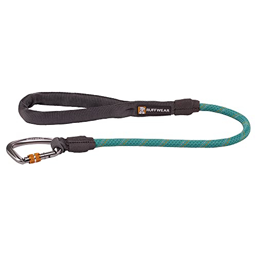 RUFFWEAR Knot-a-Long Leine, Kurze Hundeleine mit Karabinerhaken, Länge: 0,76 m, Aurora Teal von RUFFWEAR