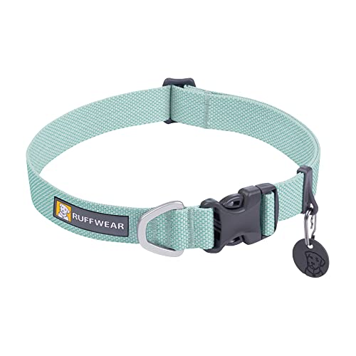 RUFFWEAR Hundehalsband Hi & Light, ultrastark und leicht, Starkes Tubelok-Gewebe, Aluminium-Leinenbefestigungsring und Schnalle, stilvolles Halsband, Sage Green (M, 36-51cm) von RUFFWEAR