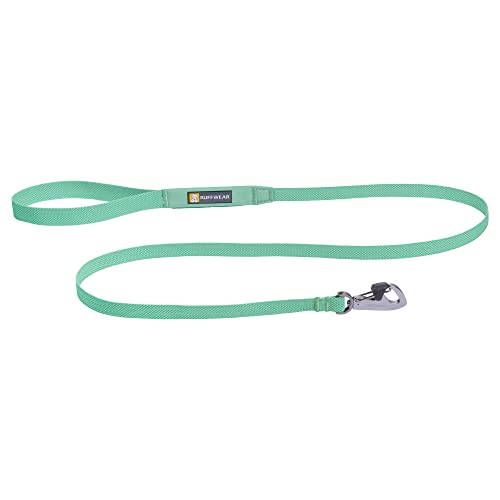 RUFFWEAR Hundeleine Hi & Light, Starke Leine, mit integrierter Aufbewahrungstasche und sicher abschließbarem Crux-Clip, kompakt zusammenklappbar auf Taschengröße, Sage Green von RUFFWEAR