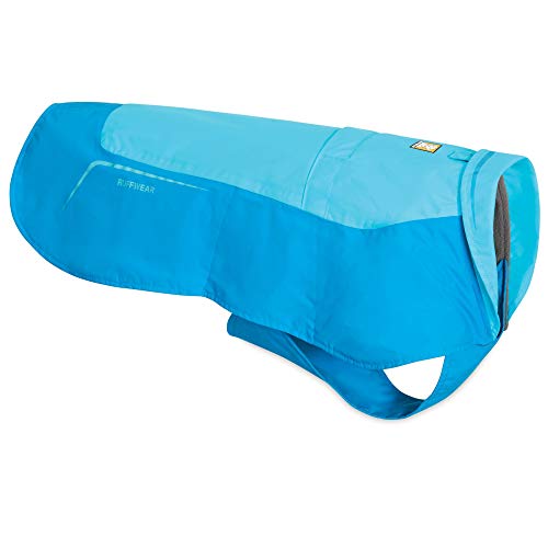 RUFFWEAR Hundejacke „Vert“, Wasserdichter Hundemantel – Atoll-Blau, XL von RUFFWEAR