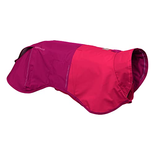 RUFFWEAR Sun Shower Regenponcho, Leichter wasserdichter Regenmantel für Hunde, Größe: X-Large, Hibiscus Pink von RUFFWEAR