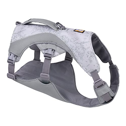 RUFFWEAR Swamp Cooler Hundegeschirr und Griff, leichte Laufausrüstung hält Haustiere bei heißem Wetter kühl, Verstellbar, stark und kühlend, 2 Leinen-Portale, Graphite Gray (X Small, 43-56cm) von RUFFWEAR