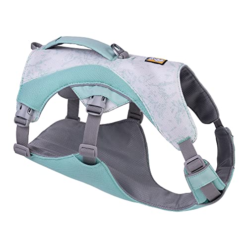 RUFFWEAR Swamp Cooler Hundegeschirr und Griff, leichte Laufausrüstung hält Haustiere bei heißem Wetter kühl, Verstellbar, stark und kühlend, 2 Leinen-Portale, Sage Green (Large/XL, 81-107cm) von RUFFWEAR