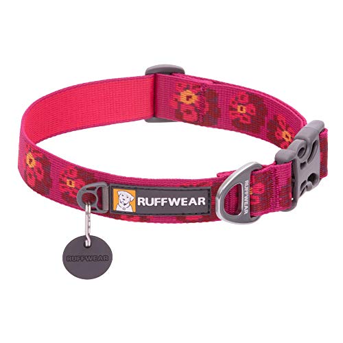 RUFFWEAR Flat Out Collar, Klassisches Hundehalsband für Kleine Hunderassen, Einstellbare Passform, Größe S (28-36 cm), Alpenglow Burst von RUFFWEAR