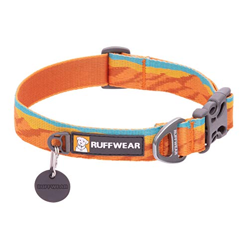 RUFFWEAR Flat Out Collar, Klassisches Hundehalsband für Große bis Sehr Große Hunderassen, Einstellbare Passform, Größe L (51-66 cm), Fall Mountains von RUFFWEAR