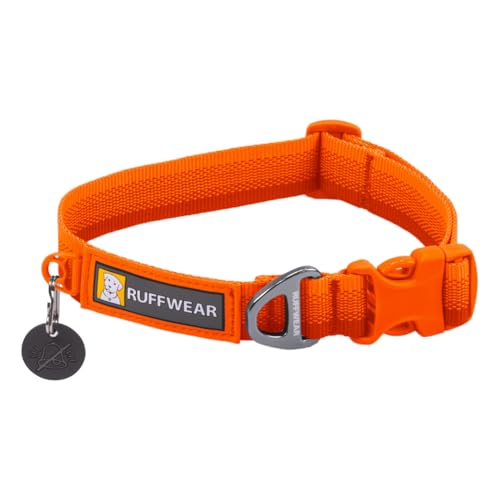 Ruffwear, Front Range Hundehalsband, strapazierfähiges und bequemes Halsband für den täglichen Gebrauch, Blaze Orange, 27,9-35,6 cm von Ruffwear