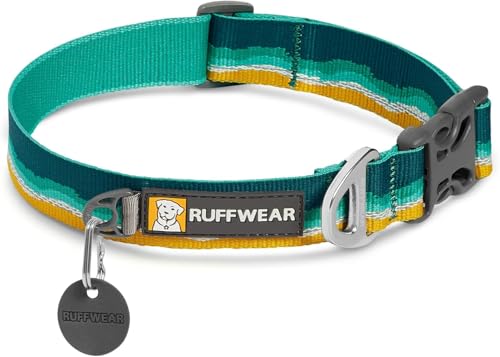 RUFFWEAR Crag Hundehalsband, Reflektierendes und Bequemes Halsband für den Täglichen Gebrauch, Meeresschaum, 28–36 cm von RUFFWEAR