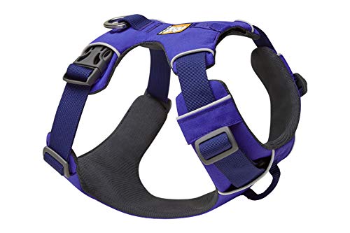 RUFFWEAR Front Range Hundegeschirr, reflektierend, gepolstert, kein Ziehen, Huckleberry Blue, Größe XXS von RUFFWEAR