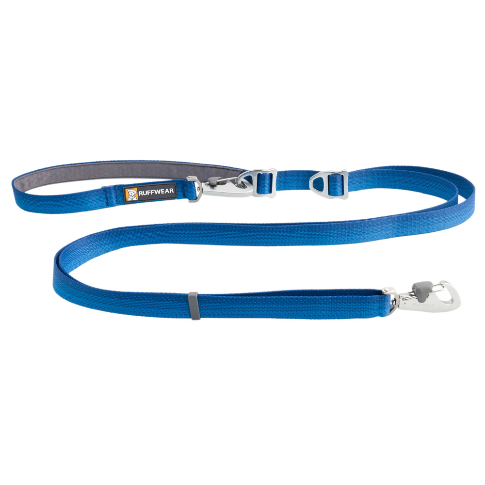 Ruffwear Führleine Switchbak™ Leash blue pool, Breite: ca. 2 cm, Länge: ca. 79 - 210 cm von Ruffwear