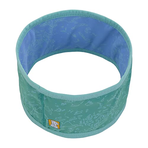 RUFFWEAR Swamp Cooler Halsmanschette für Hunde, LSF 50+, waschbar, wendbar, für den täglichen Gebrauch, Kühlung, wiederverwendbar, sofortiges Abkühlgerät für heißes Wetter, Aurora Teal/Heliotrop-Lila von RUFFWEAR