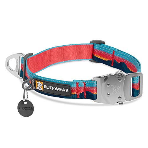 RUFFWEAR Top Rope Hundehalsband, Reflektierendes Halsband mit Metallschnalle für den Täglichen Gebrauch, Sonnenuntergang, 36–51 cm von RUFFWEAR