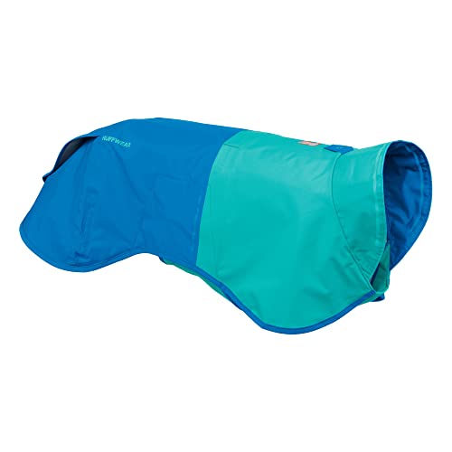 Ruffwear Sun Shower Regenponcho, Leichter wasserdichter Regenmantel für Hunde, Größe: X-Large, Blue Dusk von RUFFWEAR