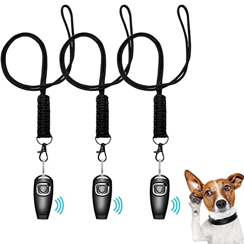 Ruicaifu Hundepfeife Rütter Rückruf Hunde Hunde Pfeifen Hochfrequenz Non Lautlos Ultraschall Hundeklicker Klicker Hunde Clicker Set-Hundetraining Klickertraining für Hunde Clickertraining von Ruicaifu