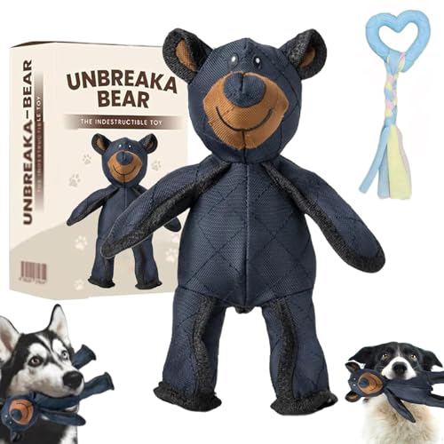 Ruileyou Unbreaka Bear, Durabear Indestructible Bear Dog Toy, 2025 New Unbreaka-Bear for Heavy Chewers, Indestructa Bear,Unbreaka-Bear 2.0 Indestructible Bear Dog Toy for Aggressive Chewers (1Pcs) von Ruileyou