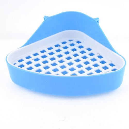 Ruilogod Blau weiß 24 cm x 17 cm x 10 cm Dreieck Indoor Hundekatze Haustier Toilette von Ruilogod