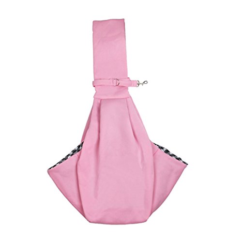 Ruilogod Freisprecheinrichtung kleine Hundekatze Pet Bag träger tragbarer praktischer Outdoor-Reise-Schulter-Totes-Rosa von Ruilogod