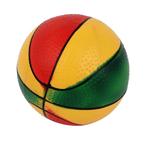 Ruilogod Gummi-Basketball-Form Hund Yorkie Cat Training Ball Toy Tri-Color von Ruilogod