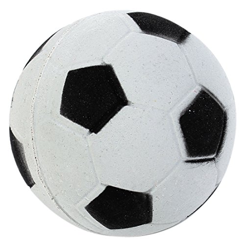 Ruilogod Haustierhundkatze-Fußball-Art-Training Kaukugel-Spielzeug weiß schwarz von Ruilogod
