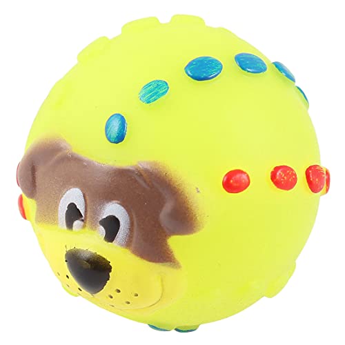 Ruilogod Hund gedrucktes Haustier-Welpen-Ball-Entwurf Sounding quietschendes Spielzeug gelb grün von Ruilogod