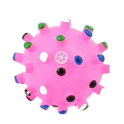 Ruilogod Kleiner Haustierhundwelpe Kau Quietschen Ball Spikey Quietschendes Spielzeug von Ruilogod