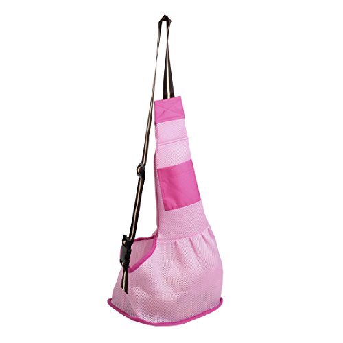 Ruilogod Meshy Design Reisen Haustier Tragetasche Fuchsia Rosa von Ruilogod