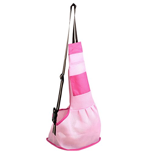 Ruilogod Meshy Reisen Haustier Tragetasche Tasche Fuchsia Rosa von Ruilogod