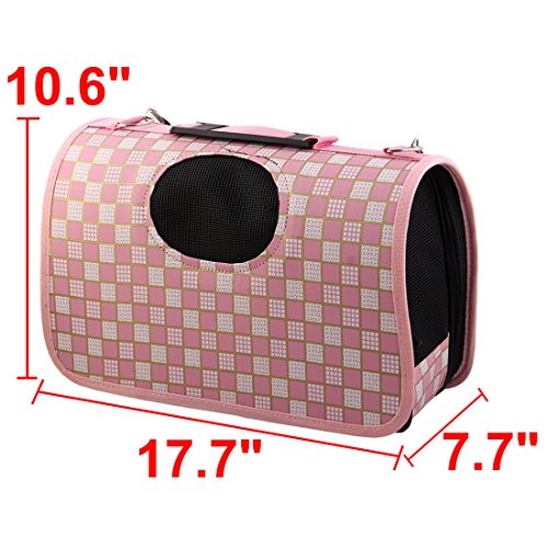 Ruilogod Nylon Grid drucken draußen Reisen nähte Fenster reißverschluss pet träger Hund hülsenkatze Kratze Handtasche umhängetasche von Ruilogod