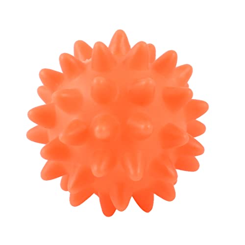 Ruilogod Orange Plastic Ball Design Squeeze Quietschendes Kauspielzeug Für Haustier Doggy von Ruilogod