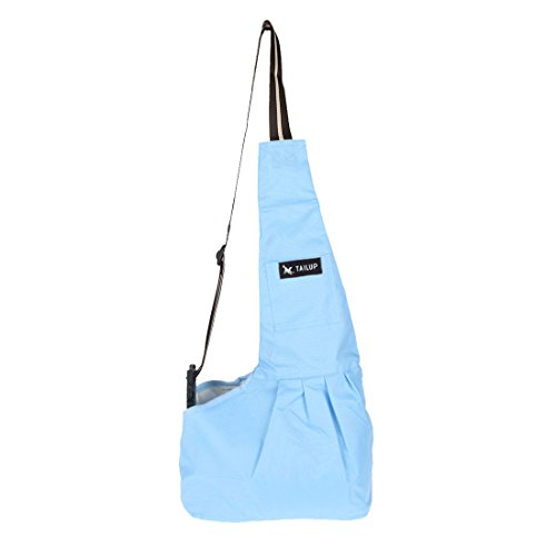 Ruilogod Oxford Tuch Pet Carrier Bag Freisprecheinrichtung Outdoor für kleine Hundekatze blau l von Ruilogod