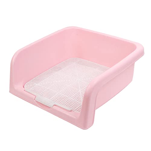 Ruilogod Rosa 40 x 38 x 15,5 cm Rechteckiges Mesh Design Hundekatze Haustier Wandmauer WC von Ruilogod