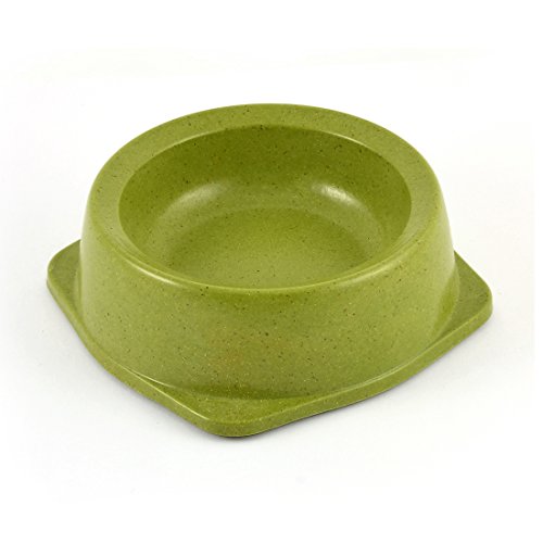 Ruilogod Round Shaped Haustier Hund Katze Hündchen Feeder Bowl Dish 300ml Kapazität Grün von Ruilogod