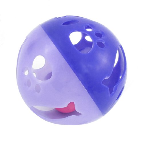 Ruilogod Violett Blau runden Käfig-Form-Höhle Tinkle Bell Ball Toy 9cm Dia von Ruilogod
