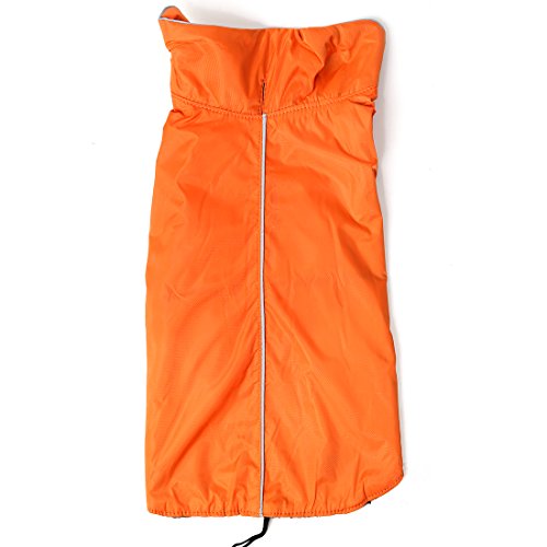 Ruilogod Warnweste Jacke kleidet weicher warmes Fleece-Futter Hundemantel Kleidung L orange von Ruilogod