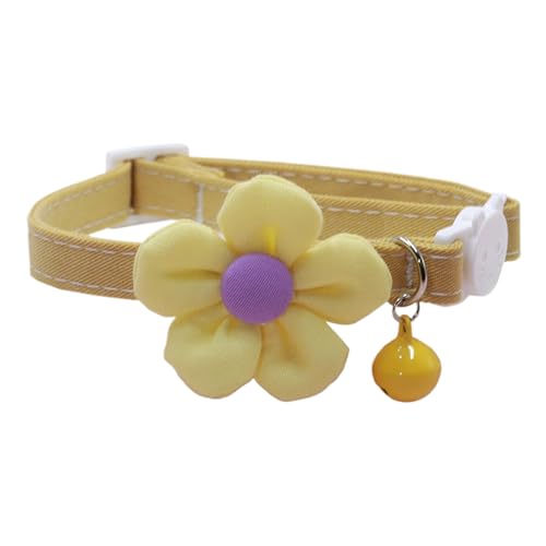 Katzenhalsband Blume | Hund Halskette | Verstellbares Blumen Halsband Mit Glöckchen Als Tägliche Dekoration Für Haustiere Katzenhalsband Blume | Hund Halskette | Verstellbares Blumen Halsband Mit Glöckchen Als Tägliche Dekoration Für Haustiere von Ruilonghai