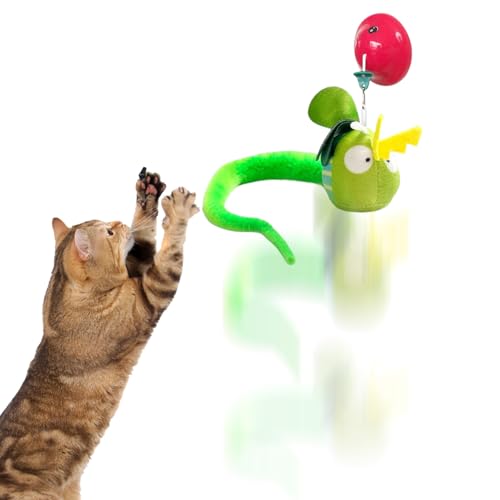 Ruilonghai Interaktives Katzenspielzeug - Bereicherndes Spielzeug Piepende Plüschkatze,Berührungsaktiviert Mit Einziehschnur Beschäftigungsspielzeug Gegen Langeweile Ruilonghai Interaktives Katzenspielzeug - Bereicherndes Spielzeug Piepende Plüschkatze,Berührungsaktiviert Mit Einziehschnur Beschäftigungsspielzeug Gegen Langeweile von Ruilonghai