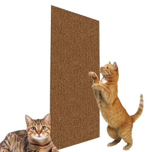 Selbstklebend Kratzteppich Katze Wand, Kratzwand Für Katzen, Kratzmatte Katze Sofa, Zuschneidbares Kratzbrett, Möbelschutz, Wandkratzer, Kratzunterlage Für Katzen Und Kätzchen Im Innenbereich von Ruilonghai