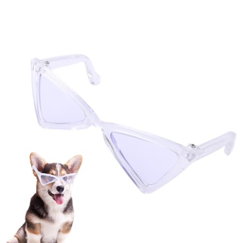 Süße Hundesonnenbrille,Lustige Hundesonnenbrille - Retro-Dreieck-lustige Brillen | Tierkostüm-Brille, süße Katzen-Sonnenbrille für Partys, Zeremonien, Ausflüge, Festivals von Ruilonghai