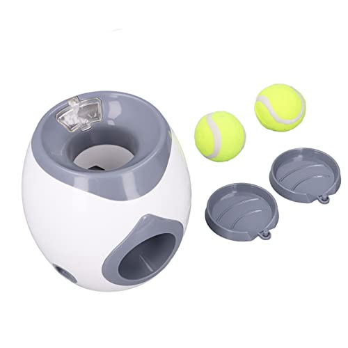 Automatischer Hundeballwerfer, Plastikhunde-Tennisball-Wurfmaschine mit 2 Tennis für das Hundetraining von Ruining