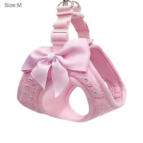 Ruiqas Hundegeschirr und Leine Set Step in Diamond Studded Pet Harness für kleine Hunde und Katzen von Ruiqas