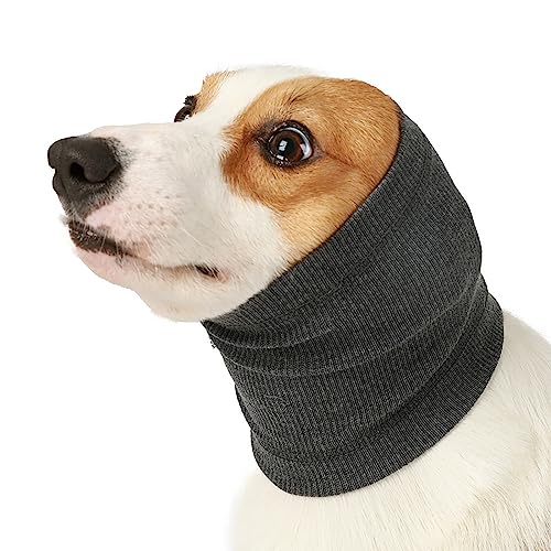 Ruiqas Keine Klappe Hund Kopf Wickeln Ohr Abdeckung Hund Snood Winter Hund Ohr Schal für Angst Entlastung und Beruhigung von Ruiqas