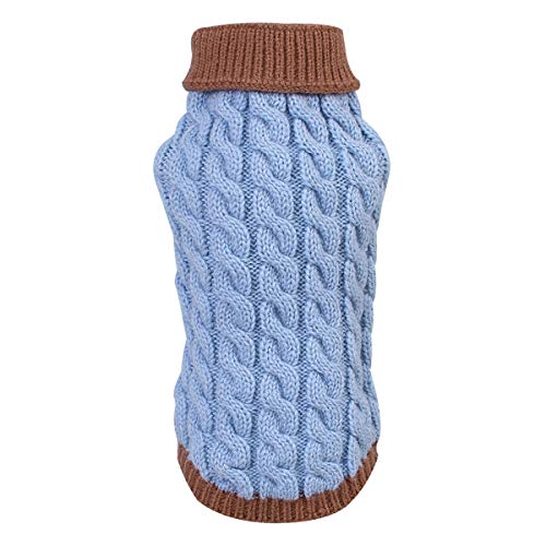 Ruiqas Warme Hundepullover Haustier Hund Knitwear Welpe Mode Mantel Stricken Kleidung warm Strickwaren für Kleine Mittlere Hunde von Ruiqas