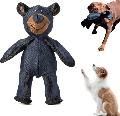 Unbreaka Bear, Indestructa Bear, Hundespielzeug Unzerstörbar, Unzerstörbares Hundespielzeug Quietschend, Indestructible Bear Dog Toy, Interactive Dog Toys, Cute Pet Plush Toys for Heavy Chewers (1PC) von Ruiyete