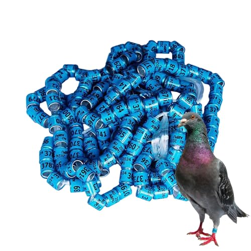 Rukjmqi 50 Stück GeflüGel FußRinge, Vogel Fußringe, Tauben Beinringe, Bands Clip On Leg Ring, Taube Identifikation Bands, Pigeon Supplies Bänder, Pe-geon-Zubehör Für Enten Küken Huhn Gans Wildgeflügel von Rukjmqi