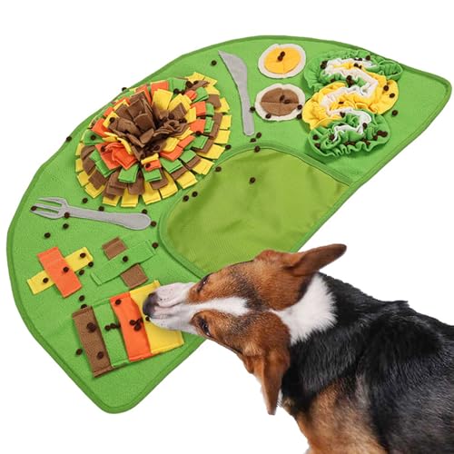 Rukjmqi Hund Schnüffelteppich - Hundebeschäftigungsspielzeug Zum Langsamen Fressen Futterspiel Matten,Futternapf-Ersatz Interaktives Spielzeug Für Kleine Mittelgroße Große Hunde Welpen Training Lecken Rukjmqi Hund Schnüffelteppich - Hundebeschäftigungsspielzeug Zum Langsamen Fressen Futterspiel Matten,Futternapf-Ersatz Interaktives Spielzeug Für Kleine Mittelgroße Große Hunde Welpen Training Lecken von Rukjmqi
