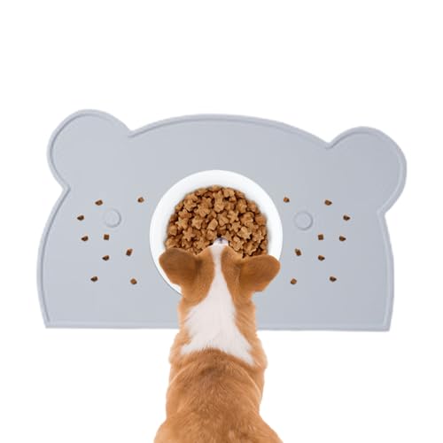Rukjmqi Hundefuttermatte - Silicone Fütterungsunterlage Für Hunde | Bärenförmige rutschfeste Unterlage Für Küche Reisen Balkon Wohnzimmer Welpentraining Auto Käfig Fütterungsstation Rukjmqi Hundefuttermatte - Silicone Fütterungsunterlage Für Hunde | Bärenförmige rutschfeste Unterlage Für Küche Reisen Balkon Wohnzimmer Welpentraining Auto Käfig Fütterungsstation von Rukjmqi