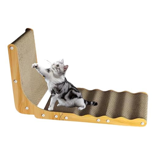 Rukjmqi L-Förmiger,Katzenkratzbrett Zum Krallenschärfen - Multifunktionelles Katzenspielzeug Kratzbrett Für Wohnzimmer Rukjmqi L-Förmiger,Katzenkratzbrett Zum Krallenschärfen - Multifunktionelles Katzenspielzeug Kratzbrett Für Wohnzimmer von Rukjmqi